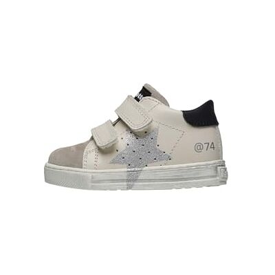 Falcotto Sneakers av läder och mocka, Fluo orange taupe, 18 EU Falcotto Sneakers av läder och mocka, Fluo orange taupe, 18 EU
