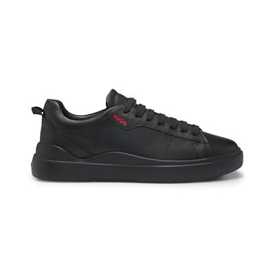 HUGO Blake Tenn sneakers för män av slätt läder med kupsulor storlek, svart, 46 EU HUGO Blake Tenn sneakers för män av slätt läder med kupsulor storlek, svart, 46 EU