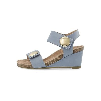 CA'SHOTT A/S dam Casalberta 61200370 kardborrband knapp sandal nubuck kilsandal, Blå skugga, 39 EU CA'SHOTT A/S dam Casalberta 61200370 kardborrband knapp sandal nubuck kilsandal, Blå skugga, 39 EU