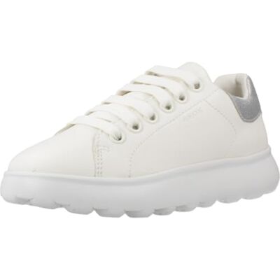 Geox J PUFFYPOP Girl sneakers, vit/silver, 39 EU, Vitt silver, 39 EU Geox J PUFFYPOP Girl sneakers, vit/silver, 39 EU, Vitt silver, 39 EU