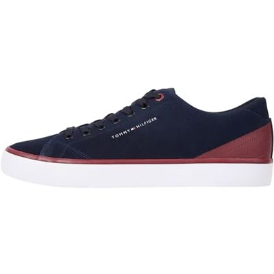Tommy Hilfiger herr Th Hi Vulc Core låg mocka vulkaniserad sneaker, Öken himmel, 40 EU Tommy Hilfiger herr Th Hi Vulc Core låg mocka vulkaniserad sneaker, Öken himmel, 40 EU