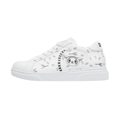 DOGO Barn vegan läder vita sneakers, Lemur, 12.5 UK Child DOGO Barn vegan läder vita sneakers, Lemur, 12.5 UK Child