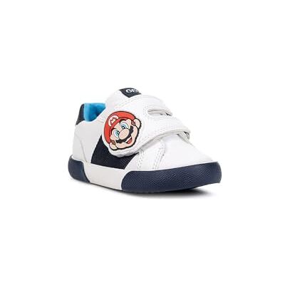 Geox Pojke B Gisli Boy C Basket, Vit marinblå, 27 EU Geox Pojke B Gisli Boy C Basket, Vit marinblå, 27 EU