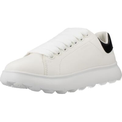 Geox J Puffypop Girl A, flickor sneakers, Vit svart, 34 EU Geox J Puffypop Girl A, flickor sneakers, Vit svart, 34 EU
