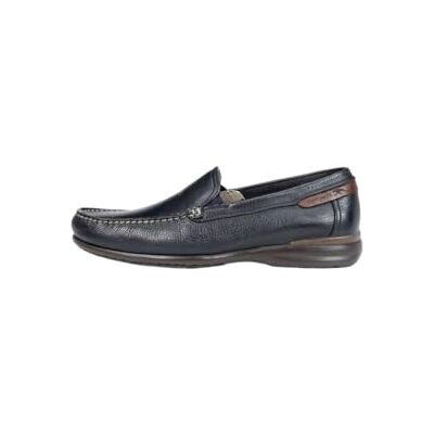 Fluchos Loafers för män – Orion-modell – läderloafers – elastisk stängning – svart – olika färger och storlekar, Marinblå, 45 EU Fluchos Loafers för män – Orion-modell – läderloafers – elastisk stängning – svart – olika färger och storlekar, Marinblå, 45 EU