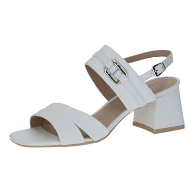 CAPRICE Damer 9-28301-44 sandal med klack, Vit Nappa, 37 EU CAPRICE Damer 9-28301-44 sandal med klack, Vit Nappa, 37 EU