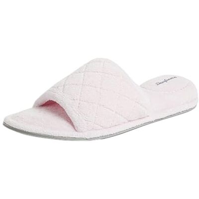 Dearfoams Beatrice House Damtofflor för inomhusbruk i mjukt minneskum, slip-on-modell, 7-8 Dearfoams Beatrice House Damtofflor för inomhusbruk i mjukt minneskum, slip-on-modell, 7-8
