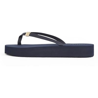 Tommy Hilfiger kvinnors ELEVATED CHIC STRAND SANDAL Flip Flops, BLÅ (Space Blue), 6,5 UK, Blå rymd blå, 40 EU Tommy Hilfiger kvinnors ELEVATED CHIC STRAND SANDAL Flip Flops, BLÅ (Space Blue), 6,5 UK, Blå rymd blå, 40 EU