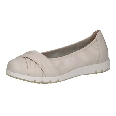CAPRICE Comfort damballerinaskor av läder, bekväma, Offwhite nappa, 37 EU CAPRICE Comfort damballerinaskor av läder, bekväma, Offwhite nappa, 37 EU
