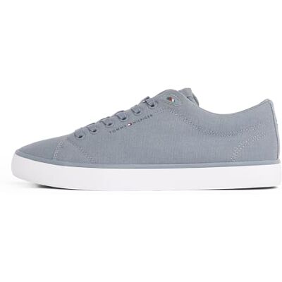 Tommy Hilfiger herr Th Hi Vulc lågkärnig kanvas Fm0fm05396 låg topp, Grå mulet grå, 40 EU Tommy Hilfiger herr Th Hi Vulc lågkärnig kanvas Fm0fm05396 låg topp, Grå mulet grå, 40 EU