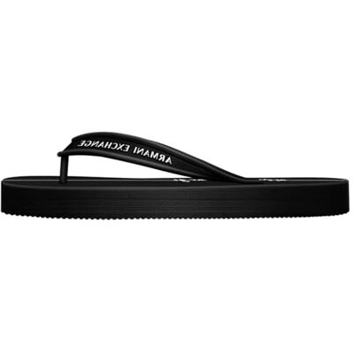 Giorgio Armani dam Cooper, Essential, tryckt logotyp flip-flop, svart + op. Vit, 40 EU, Svart Op White, 40 EU Giorgio Armani dam Cooper, Essential, tryckt logotyp flip-flop, svart + op. Vit, 40 EU, Svart Op White, 40 EU