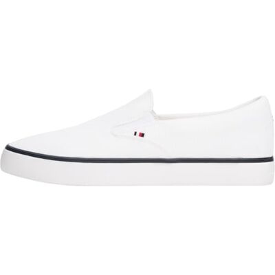 Tommy Hilfiger herr Th Hi Vulc Core Low Ii Slipon Fm0fm05514 topp, Vitt, 46 EU Tommy Hilfiger herr Th Hi Vulc Core Low Ii Slipon Fm0fm05514 topp, Vitt, 46 EU