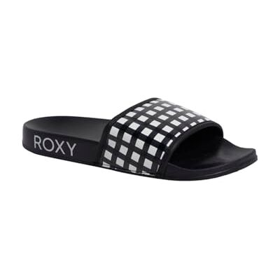 Roxy SLIPPY IV damsandaler, svart/vit CHECKER, 42 EU, Svart vit checker, 42 EU Roxy SLIPPY IV damsandaler, svart/vit CHECKER, 42 EU, Svart vit checker, 42 EU