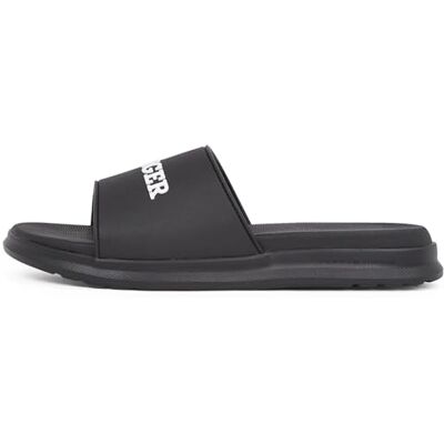 Tommy Hilfiger Dubbel densitet Hilfiger poolbild Fm0fm05430 Slide, svart, 40 EU Tommy Hilfiger Dubbel densitet Hilfiger poolbild Fm0fm05430 Slide, svart, 40 EU