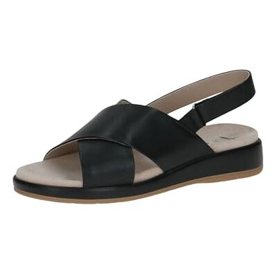 CAPRICE dam 9-28208-44 platta sandaler, svart NAPPA, 37 EU, Svart nappa, 37 EU CAPRICE dam 9-28208-44 platta sandaler, svart NAPPA, 37 EU, Svart nappa, 37 EU