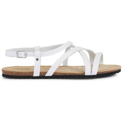 Geox Damer D BRIONIA Low B platt sandal, vit, 40 EU, Vit, 40 EU Geox Damer D BRIONIA Low B platt sandal, vit, 40 EU, Vit, 40 EU