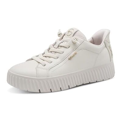 Tamaris dam Comfort Damen Sneaker låg, vit, 6,5 UK, Benvit, 40 EU Tamaris dam Comfort Damen Sneaker låg, vit, 6,5 UK, Benvit, 40 EU