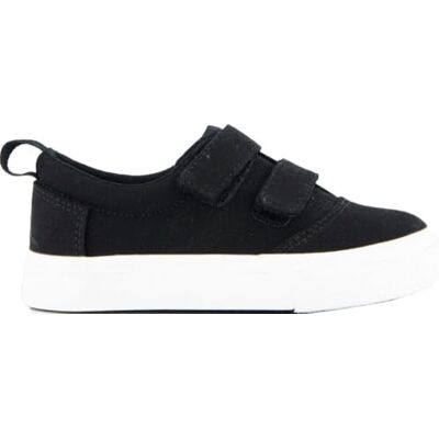 TOMS Pojkens Fenix dubbel rem sneaker, Svart duk, 4 UK Child TOMS Pojkens Fenix dubbel rem sneaker, Svart duk, 4 UK Child