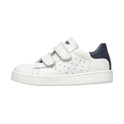 Naturino Lädersneakers, Vit blå, 24 EU Naturino Lädersneakers, Vit blå, 24 EU