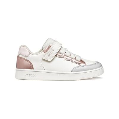 Geox J ECLYPER Girl B sneakers, vit/rosa, 34 EU Geox J ECLYPER Girl B sneakers, vit/rosa, 34 EU