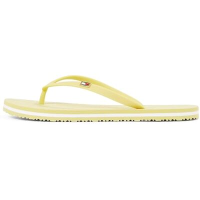 Tommy Hilfiger dam HILFIGER rem strand SANDAL Flip Flops, GUL (Meringue), 3,5 UK, Gul maräng, 36 EU Tommy Hilfiger dam HILFIGER rem strand SANDAL Flip Flops, GUL (Meringue), 3,5 UK, Gul maräng, 36 EU