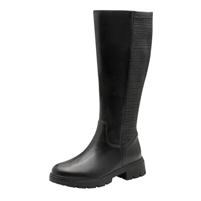 Tamaris dam komfort lång boot platt knähöga stövlar, svart, 36 EU, svart, 36 Tamaris dam komfort lång boot platt knähöga stövlar, svart, 36 EU, svart, 36