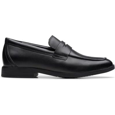 Clarks Jonwin Craft Y Childrens Black Leather, 5 Clarks Jonwin Craft Y Childrens Black Leather, 5