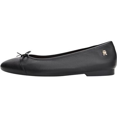 Tommy Hilfiger tåhätta läder ballerina FW0FW08759 ballerinor, svart (svart), 6, Svart, 39 EU Tommy Hilfiger tåhätta läder ballerina FW0FW08759 ballerinor, svart (svart), 6, Svart, 39 EU