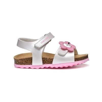 Geox flickors B Sandal Chalki, Vitt, 10 UK Child Geox flickors B Sandal Chalki, Vitt, 10 UK Child
