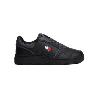 Tommy Jeans dam TJW retro korg sneaker EN0EN02839 låg topp, svart (svart), 4 UK, Svart, 37 EU Tommy Jeans dam TJW retro korg sneaker EN0EN02839 låg topp, svart (svart), 4 UK, Svart, 37 EU