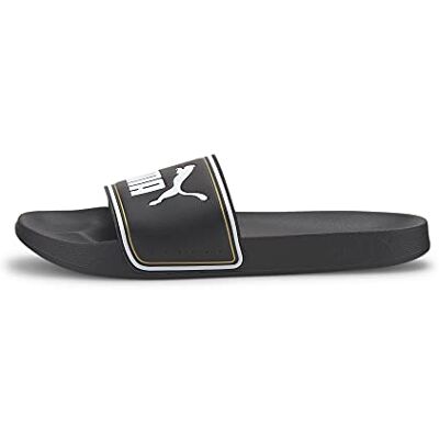 PUMA Unisex Leadcat FTR dusch och badskor, Svart Black Team Guld Vit, 47 EU PUMA Unisex Leadcat FTR dusch och badskor, Svart Black Team Guld Vit, 47 EU