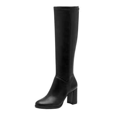 Tamaris dam lång boot heel 1–25553-45 knähöga stövlar, svart matt, 42 EU, Svart Matt, 42 EU Tamaris dam lång boot heel 1–25553-45 knähöga stövlar, svart matt, 42 EU, Svart Matt, 42 EU