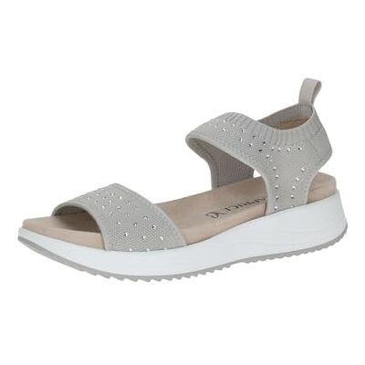 CAPRICE dam 9-28710-44 platta sandaler, LT GREY KNIT, 37 EU, Lt Grey Knit, 37 EU CAPRICE dam 9-28710-44 platta sandaler, LT GREY KNIT, 37 EU, Lt Grey Knit, 37 EU