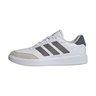 adidas herr Courtblock Shoes, ftwr white/taupe oxide/onix, 43 1/3 EU adidas herr Courtblock Shoes, ftwr white/taupe oxide/onix, 43 1/3 EU