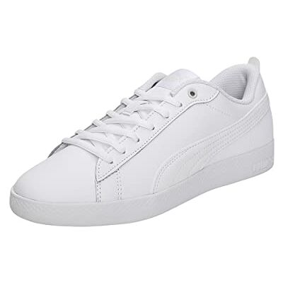 PUMA Smash Wns V2 L dam Sneaker, vit vit, 36 EU PUMA Smash Wns V2 L dam Sneaker, vit vit, 36 EU