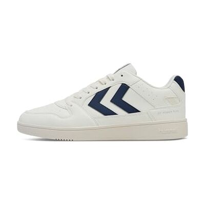 hummel Unisex ST. Power Play CL sneakers, vit/marinblå, 38 EU, Vit marin, 38 EU hummel Unisex ST. Power Play CL sneakers, vit/marinblå, 38 EU, Vit marin, 38 EU