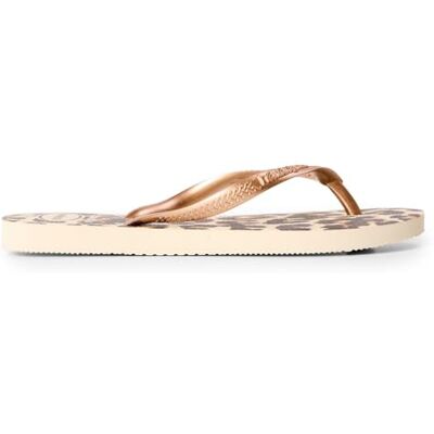 Havaianas Slim Animals Beige/Rose Goud/Donkerbruin 33/34 Havaianas Slim Animals Beige/Rose Goud/Donkerbruin 33/34