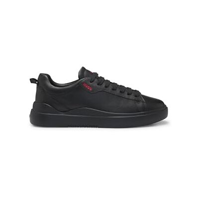 HUGO Blake Tenn sneakers för män av slätt läder med kupsulor storlek, svart, 41 EU HUGO Blake Tenn sneakers för män av slätt läder med kupsulor storlek, svart, 41 EU