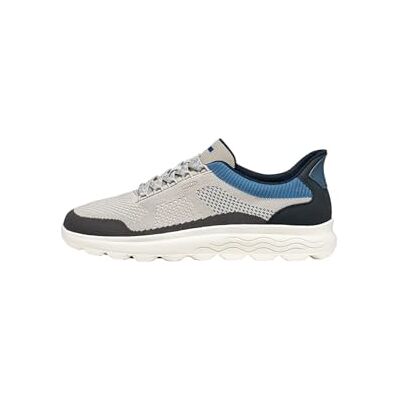 Geox Herr U SPHERICA Plus E sneakers, LT grå/marinblå, 46 EU Geox Herr U SPHERICA Plus E sneakers, LT grå/marinblå, 46 EU