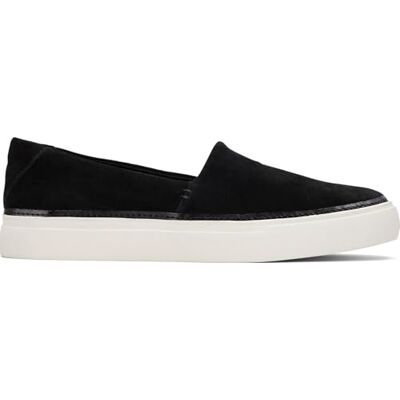 TOMS Kameron Sneaker för kvinnor, Svart mocka, 38 EU TOMS Kameron Sneaker för kvinnor, Svart mocka, 38 EU