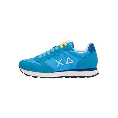 SUN68 Herr låga sneakers läder Z36101, turkos, 45 EU SUN68 Herr låga sneakers läder Z36101, turkos, 45 EU