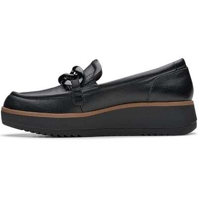Clarks Zylah May Womens Black Leather, 5.5 Clarks Zylah May Womens Black Leather, 5.5