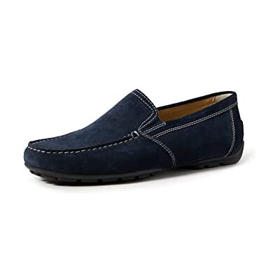 Geox U MONER V herr MOCCASINS, blå, 41.5 EU Bred Geox U MONER V herr MOCCASINS, blå, 41.5 EU Bred