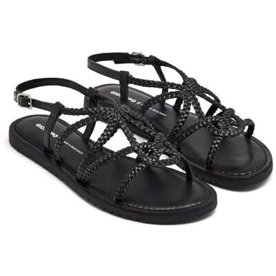 GIOSEPPO ORLAND, platta damsandaler, svart, 40 EU, Svart noir noir, 40 EU GIOSEPPO ORLAND, platta damsandaler, svart, 40 EU, Svart noir noir, 40 EU