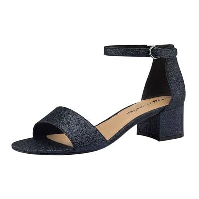 Tamaris dam 1-28295-42 sandal med klack, marinblå glamo, 37 EU, Marinblå glam, 37 EU Tamaris dam 1-28295-42 sandal med klack, marinblå glamo, 37 EU, Marinblå glam, 37 EU