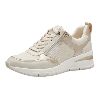 Tamaris dam 1-23721-42 låg topp sneakers, Elfenbenskam, 40 EU Tamaris dam 1-23721-42 låg topp sneakers, Elfenbenskam, 40 EU