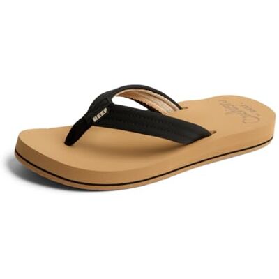 REEF orto-vår, dammode vardaglig flip-flop, Svart solbränna, 37.5 EU REEF orto-vår, dammode vardaglig flip-flop, Svart solbränna, 37.5 EU
