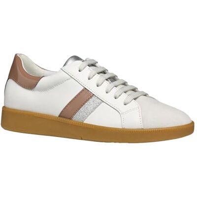 Geox Damsneakers, D MELEDA B sneaker, vit/DK ros, 38 EU, Vit mörk ros, 38 EU Geox Damsneakers, D MELEDA B sneaker, vit/DK ros, 38 EU, Vit mörk ros, 38 EU