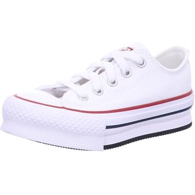 Converse Chuck Taylor All Star Eva lyft canvas plattform sneaker, Vit granat marinblå, 12.5 UK Converse Chuck Taylor All Star Eva lyft canvas plattform sneaker, Vit granat marinblå, 12.5 UK