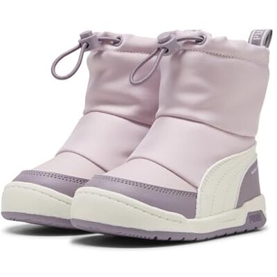 PUMA Unisex Baby Multiflex 2 Boot Ac Inf Sneaker, Mauve Mist varm vit plommon sylt, 20 EU PUMA Unisex Baby Multiflex 2 Boot Ac Inf Sneaker, Mauve Mist varm vit plommon sylt, 20 EU